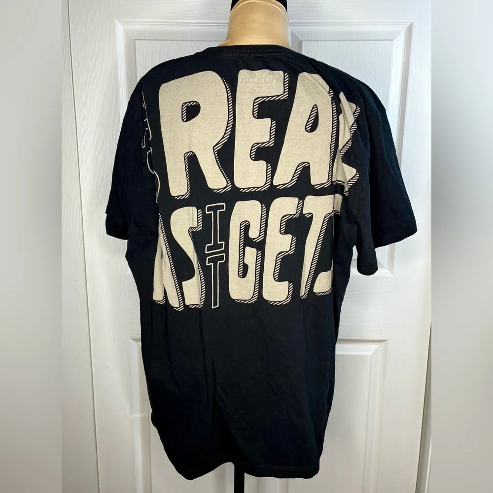 Loomstate Black Short Sleeve Tee Chipotle “as real as it gets” unisex 2X - Picture 3 of 9